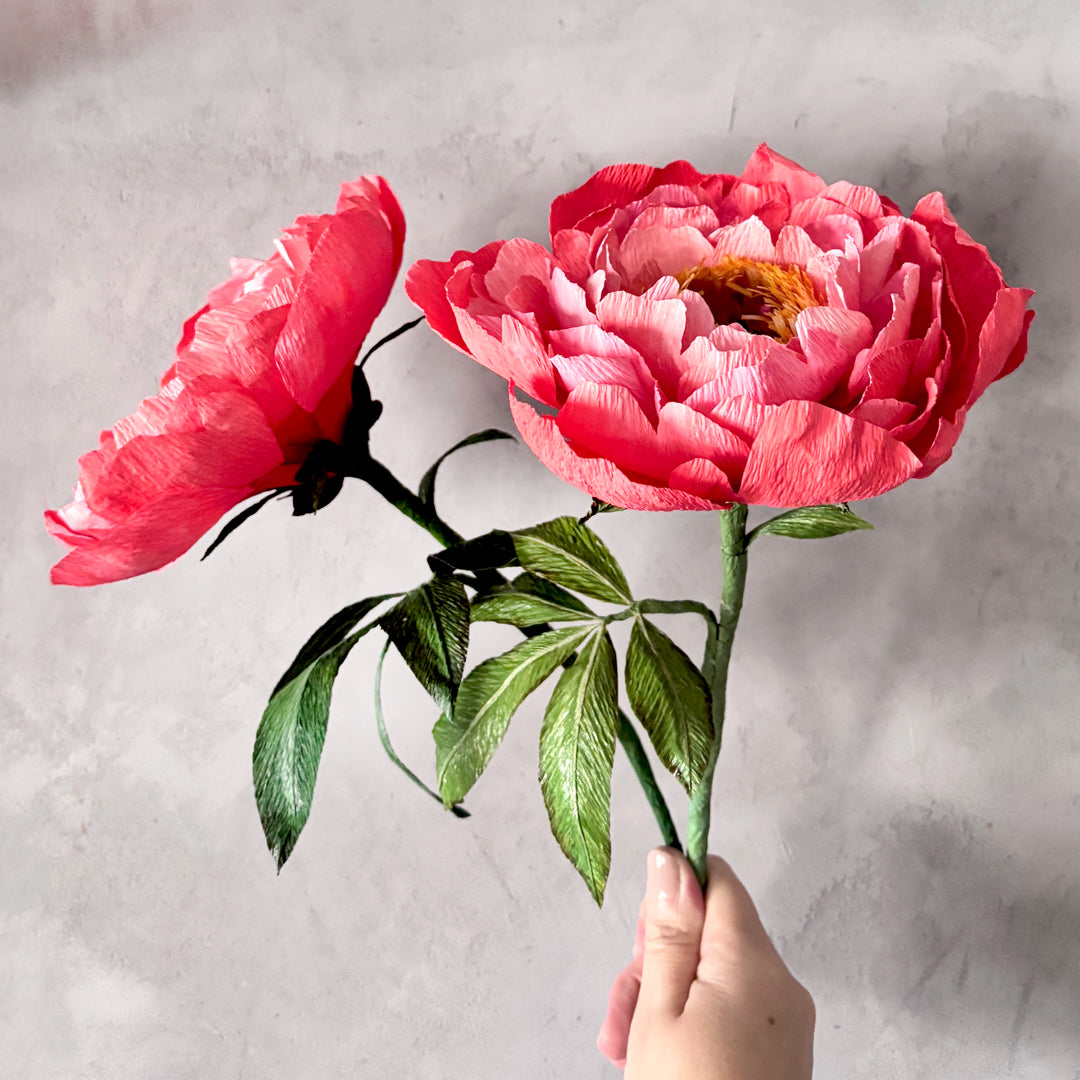 crepe paper flower tutorial