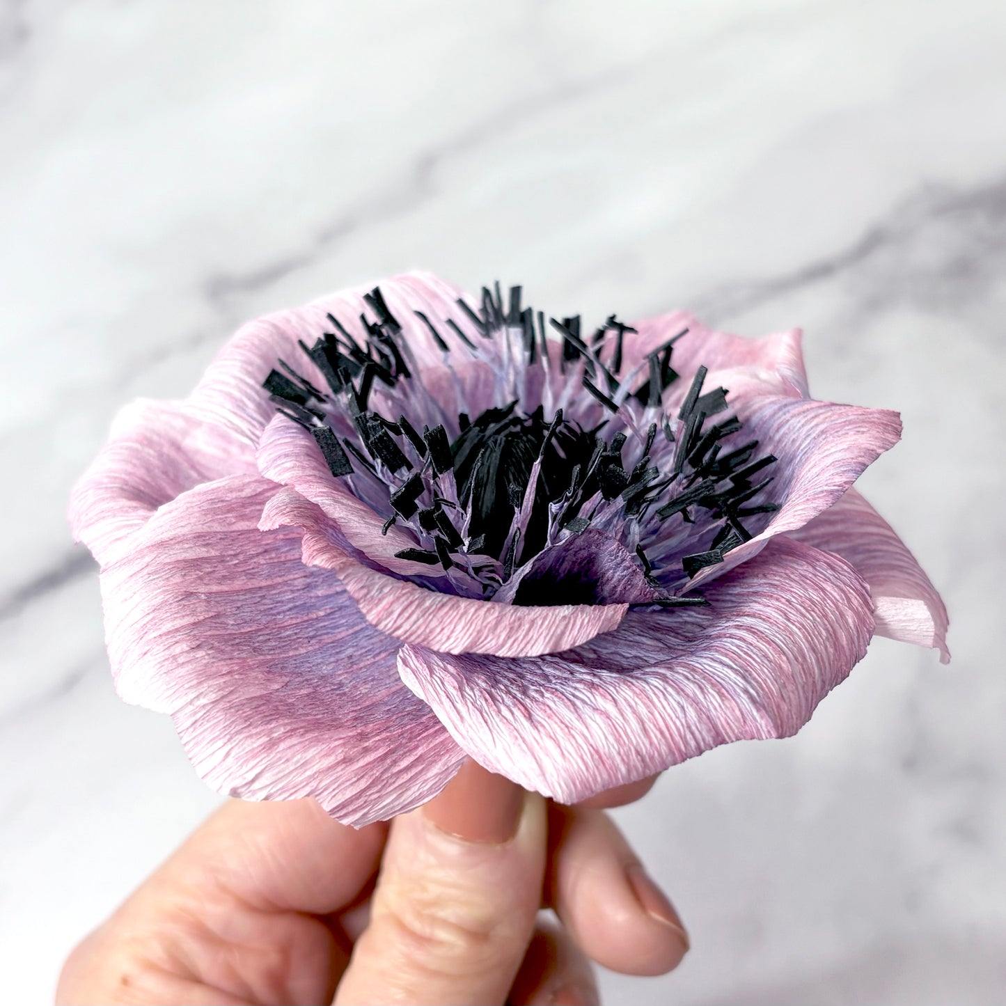 paper anemone template | free paper flower template | crepe paper flowers | free flower templates | crepe paper anemone tutorial