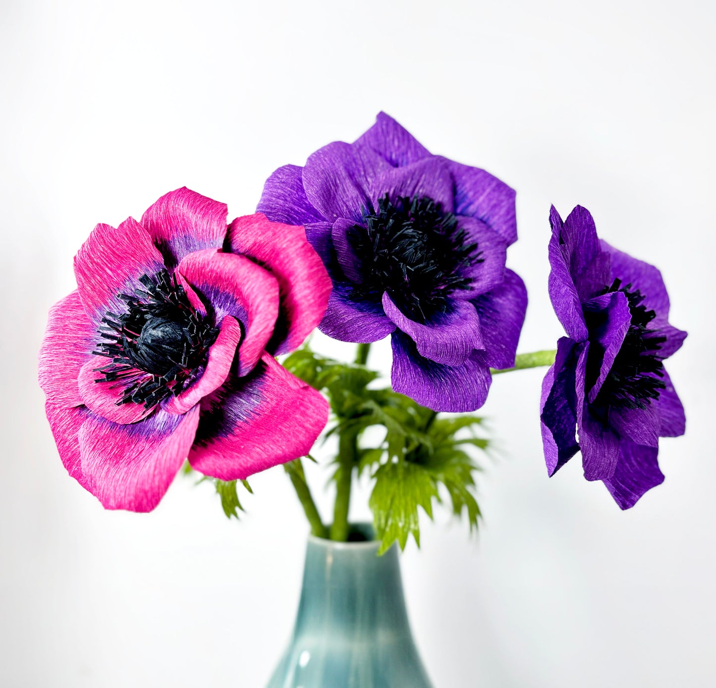 paper anemone template | free paper flower template | crepe paper flowers | free flower templates | crepe paper anemone tutorial