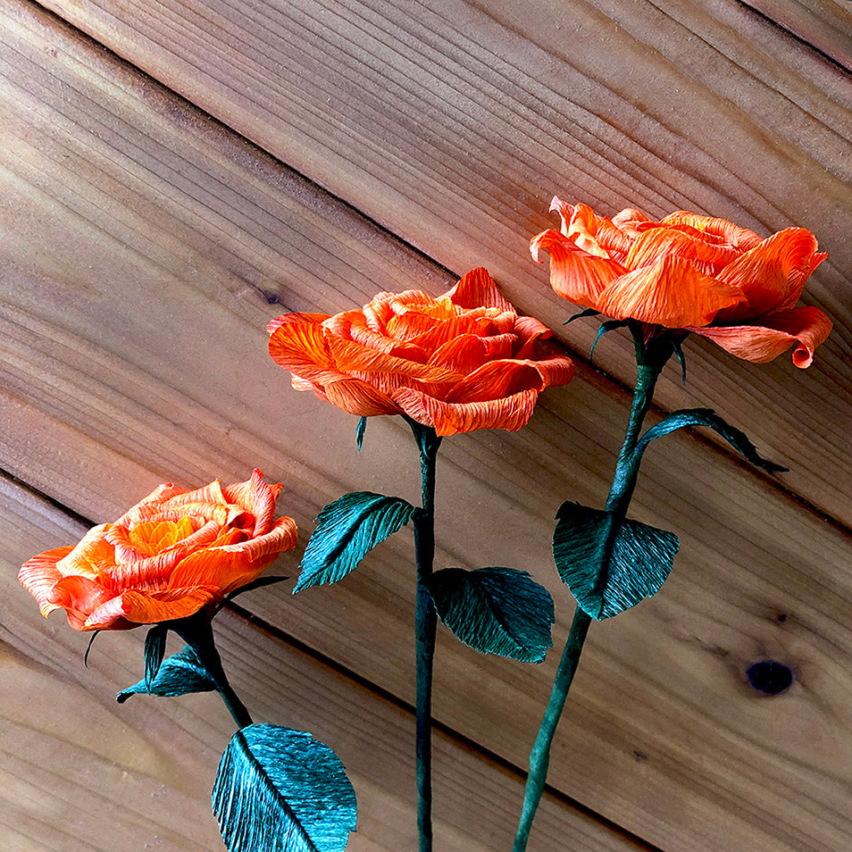 crepe paper rose tutorial