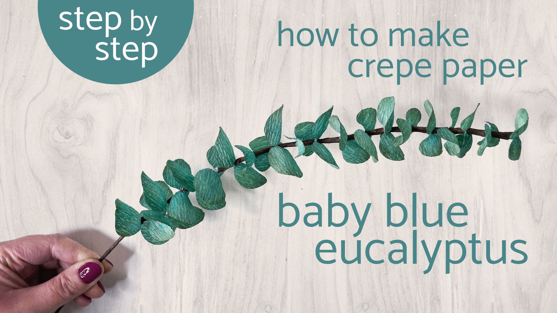 Load video: how to make paper eucalyptus