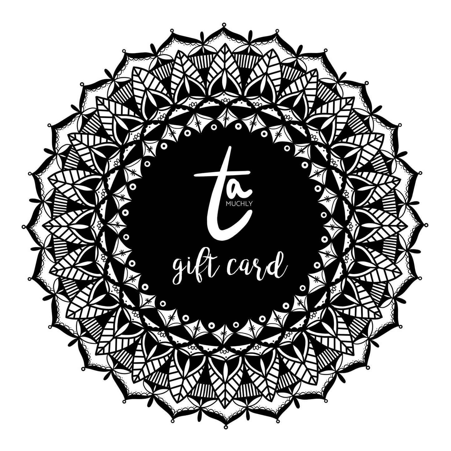 ta muchly paper blooms gift card | paper flower delivery canada
