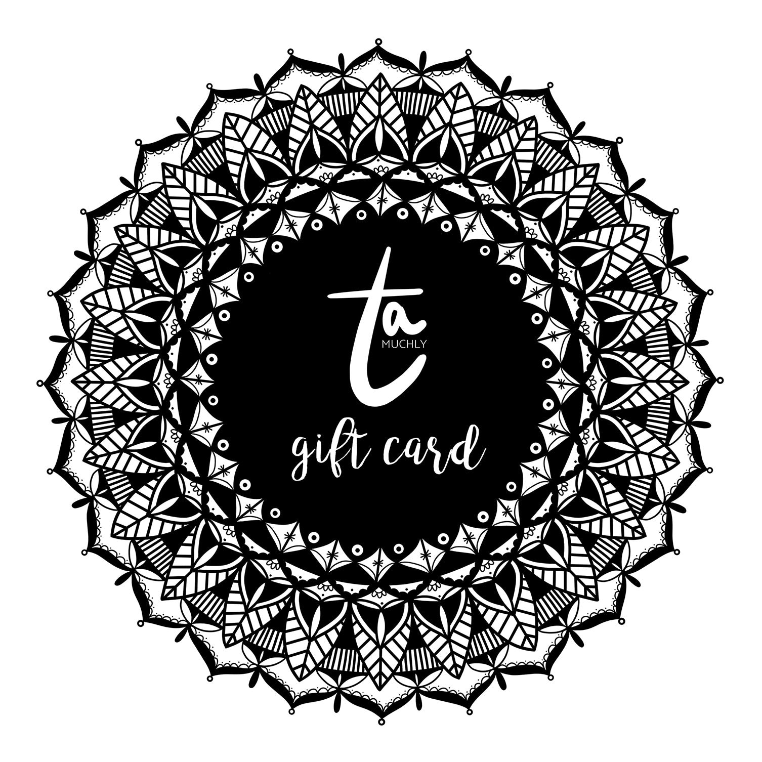 ta muchly paper blooms gift card | paper flower delivery canada
