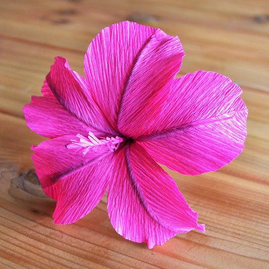 Paper flower tutorial | paper flower template | How to make paper flowers | Crepe paper flower tutorial | DIY paper hibiscus | paper flowers | crepe paper flowers | free paper flower template