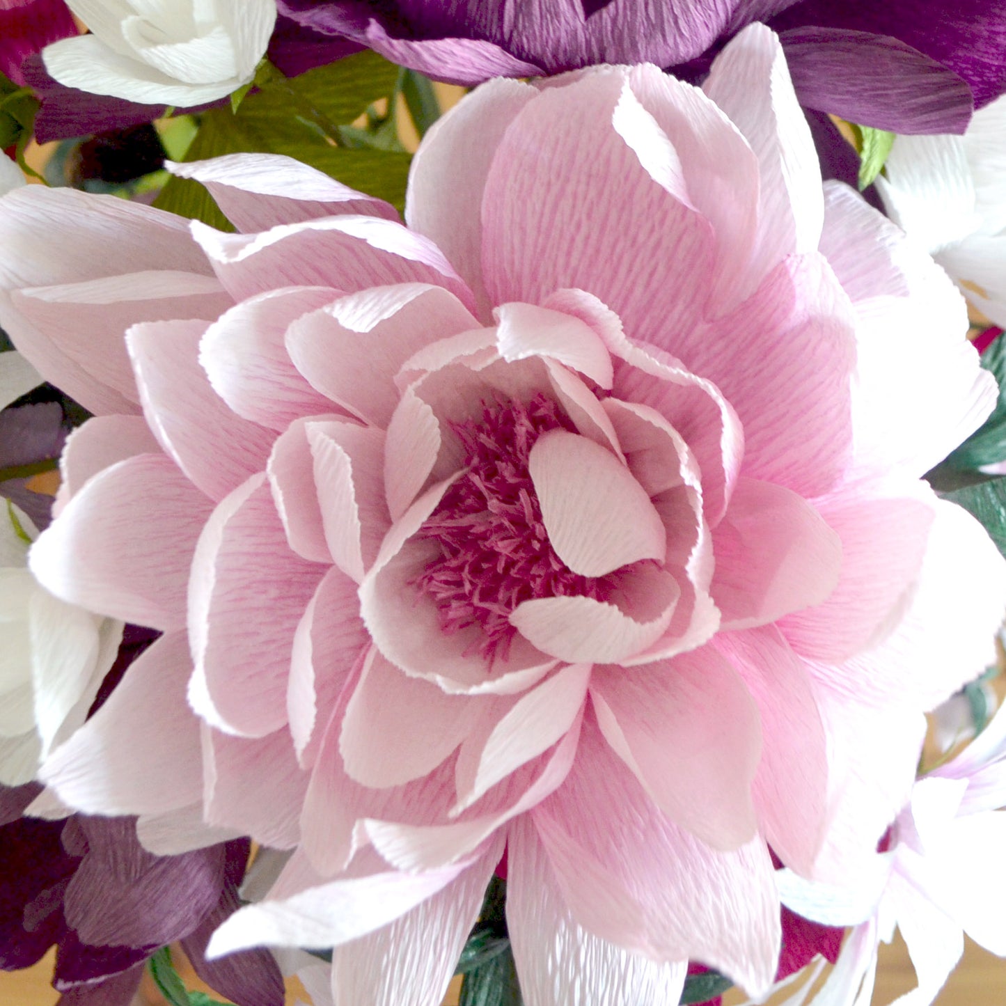 Paper flower tutorial | paper flower template | How to make paper flowers | Crepe paper flower tutorial | DIY paper peony | paper flowers | crepe paper flowers | free paper flower template | free paper peony tutorial | free paper peony template