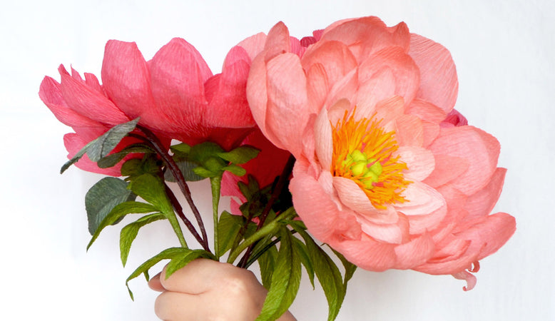 Crepe paper peonies | Paper Flowers | Ta Muchly Paper Blooms