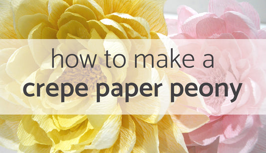 paper flower tutorial | crepe paper peony | paper peony tutorial | how to make paper flowers