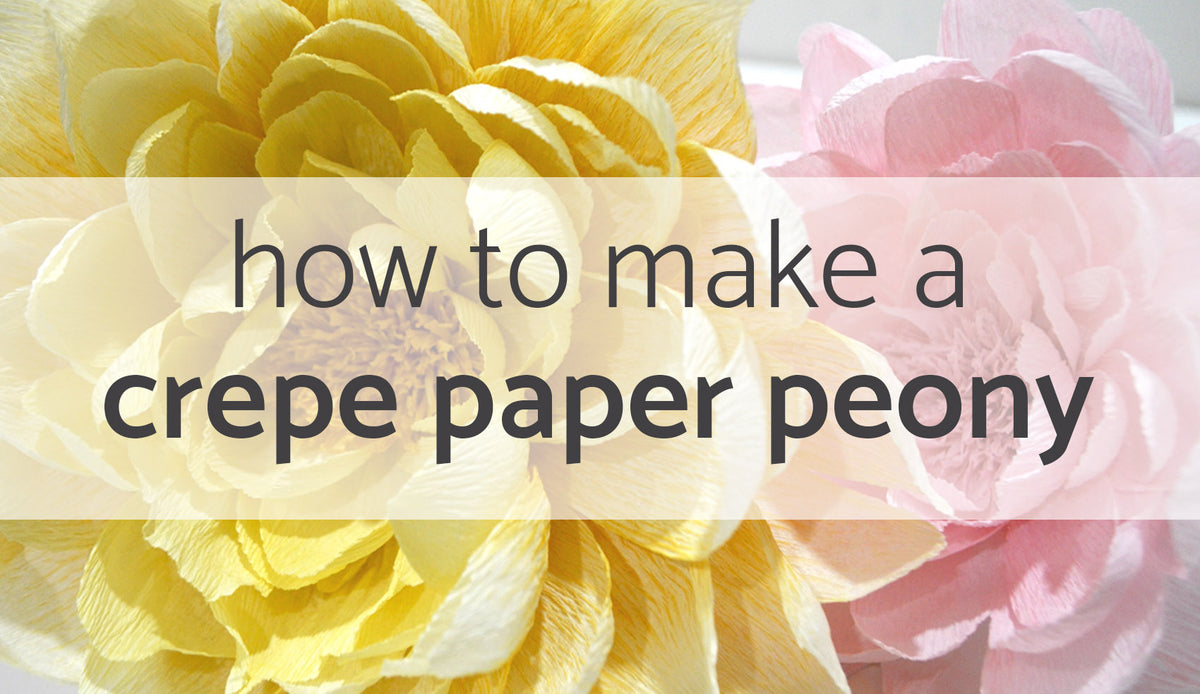 How To Make A Crepe Paper Peony | Tutorial – Ta Muchly Paper Blooms