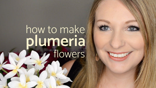 How To Make Paper Plumeria | Paper Flower Tutorials