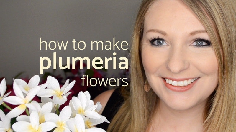 How To Make Paper Plumeria | Paper Flower Tutorials