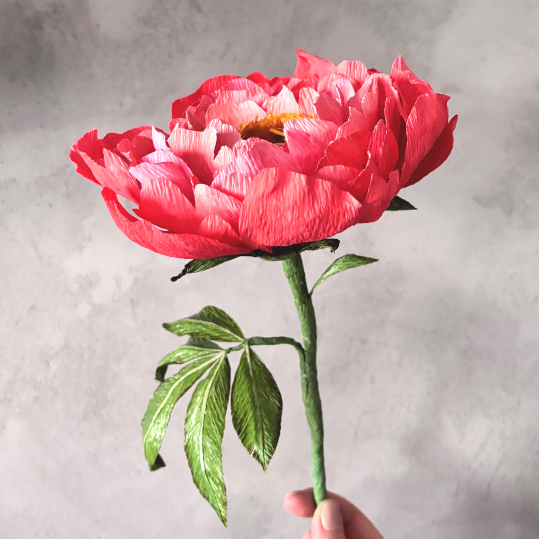 handmade paper peony