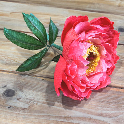 diy coral charm peony