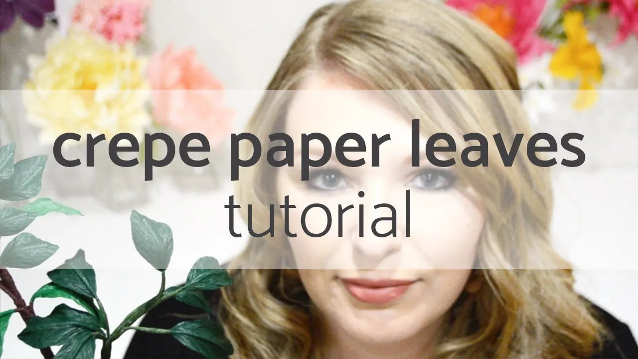 Load video: how to make paper leaves