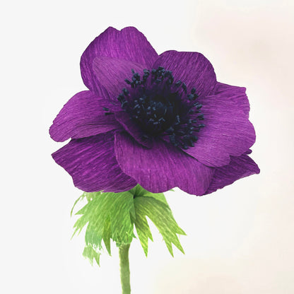 paper anemone template | free paper flower template | crepe paper flowers | free flower templates | crepe paper anemone tutorial