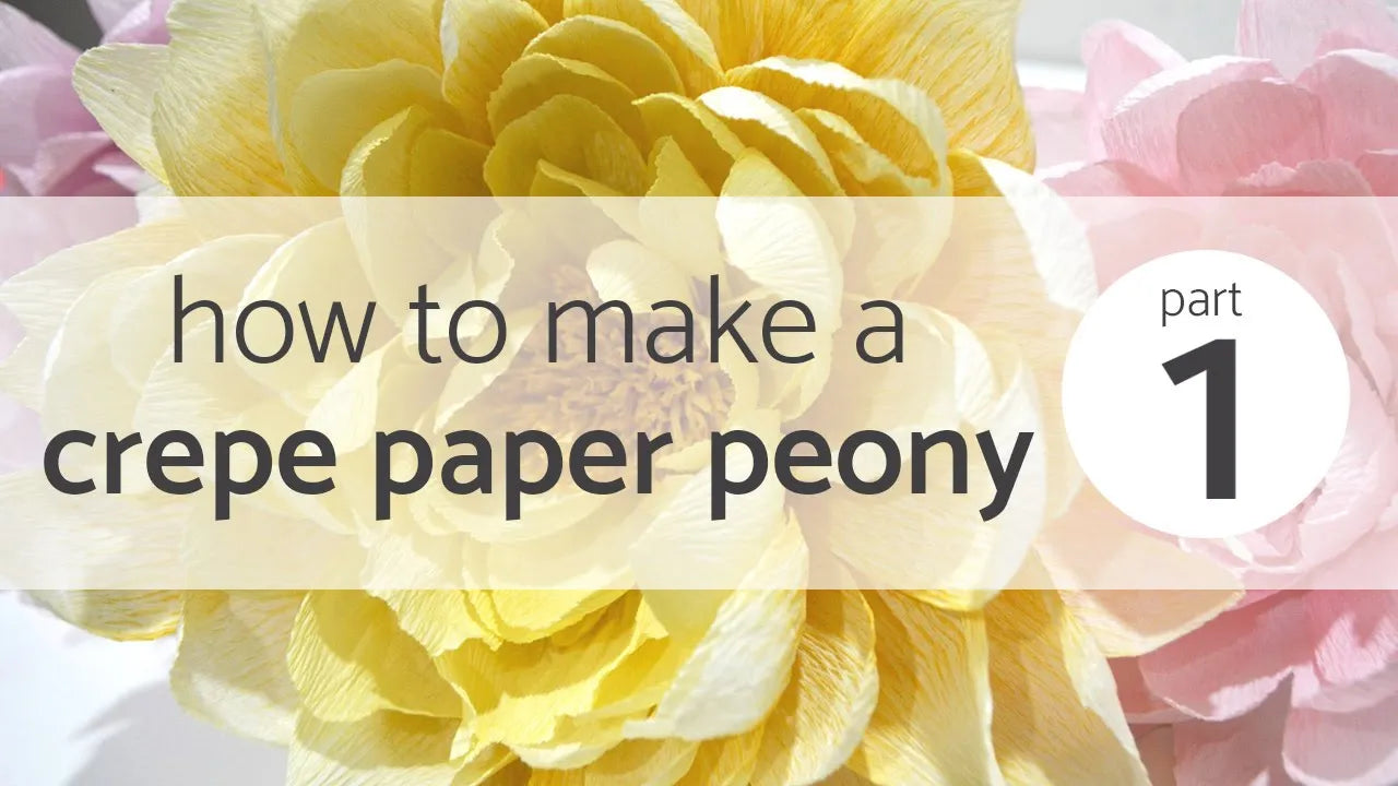 Load video: how to make a paper peony