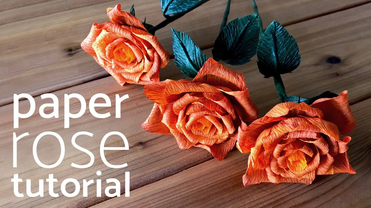 Load video: how to make a paper rose