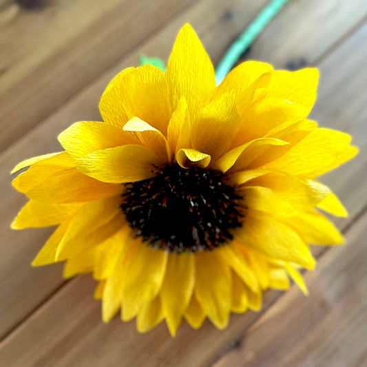 Mini Paper Sunflower Template
