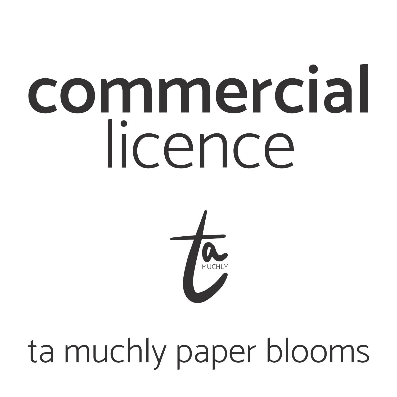 paper flower commercial licence