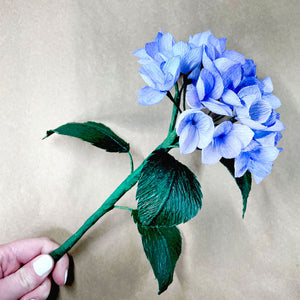 paper hydrangea tutorial | crepe paper hydrangea template | paper flower tutorial | diy paper flowers